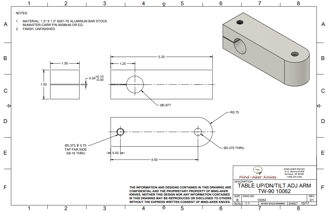 Micro-Adjustable Tool Rest Plans (Digital Download)
