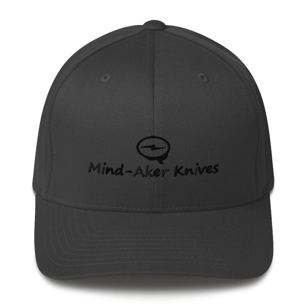 Embroidered Structured Twill Cap "Logo - Black Lettering"