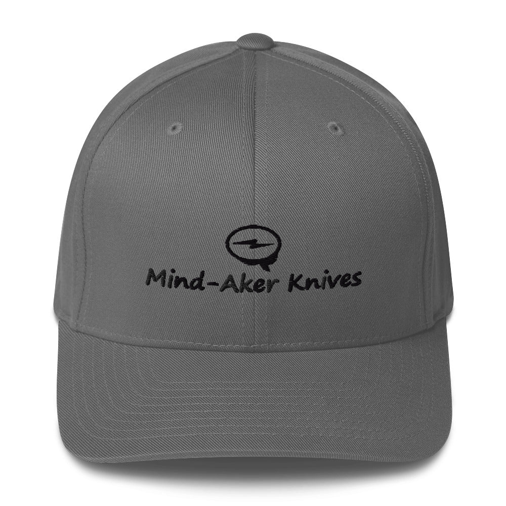 Embroidered Structured Twill Cap "Logo - Black Lettering"