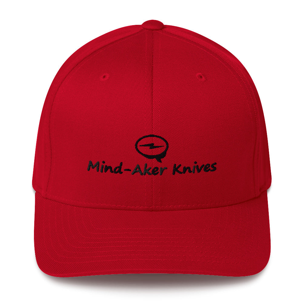 Embroidered Structured Twill Cap "Logo - Black Lettering"