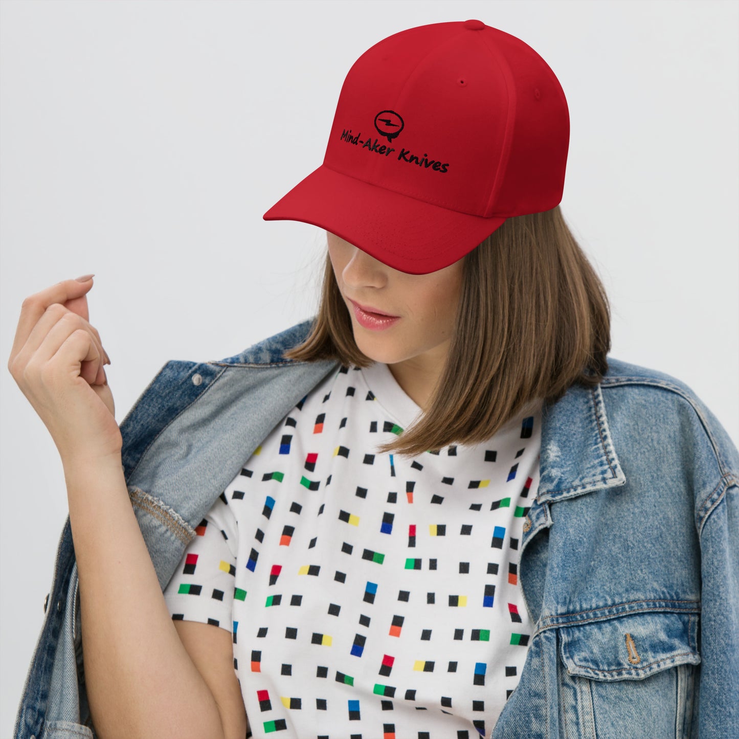Embroidered Structured Twill Cap "Logo - Black Lettering"
