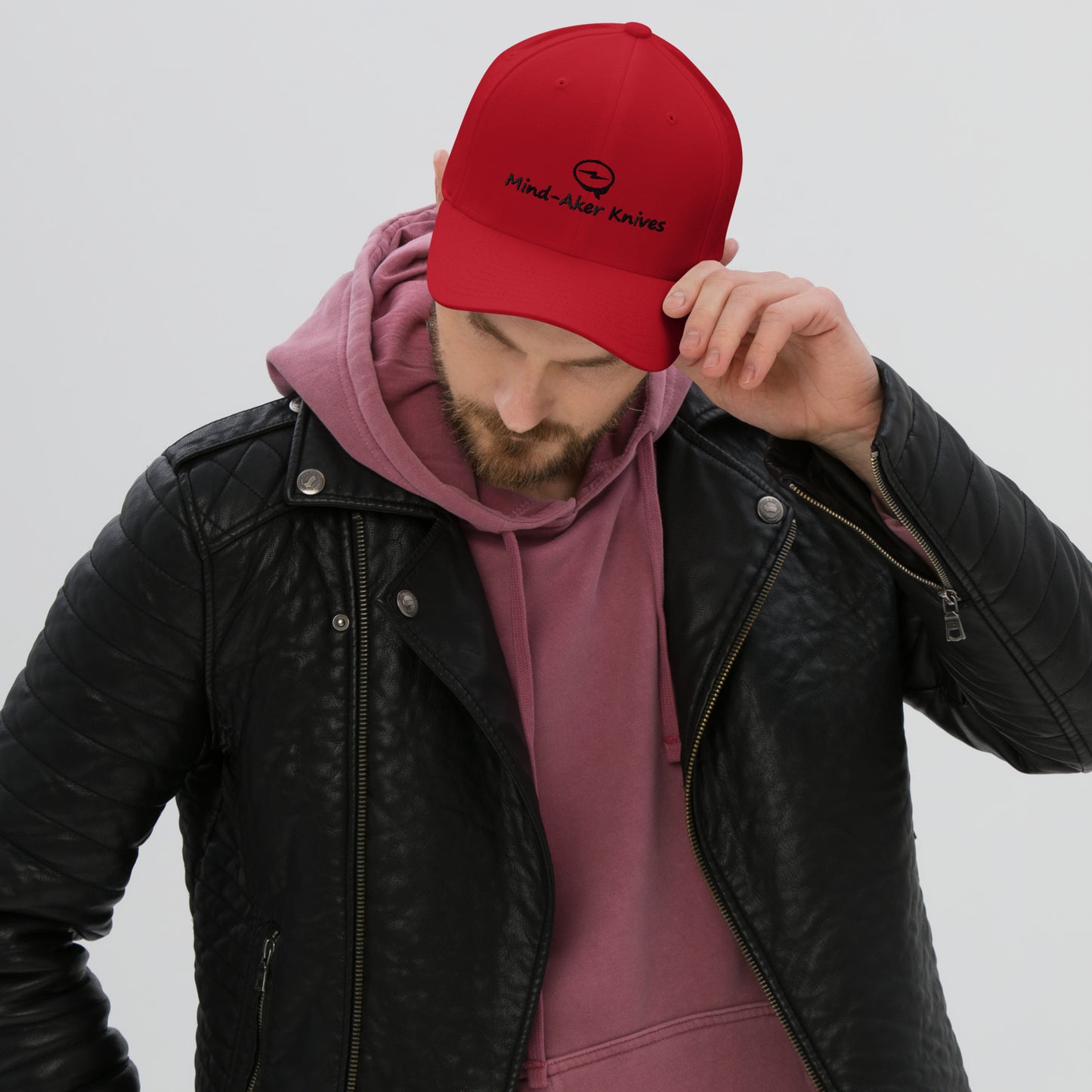 Embroidered Structured Twill Cap "Logo - Black Lettering"