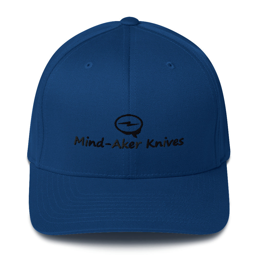 Embroidered Structured Twill Cap "Logo - Black Lettering"