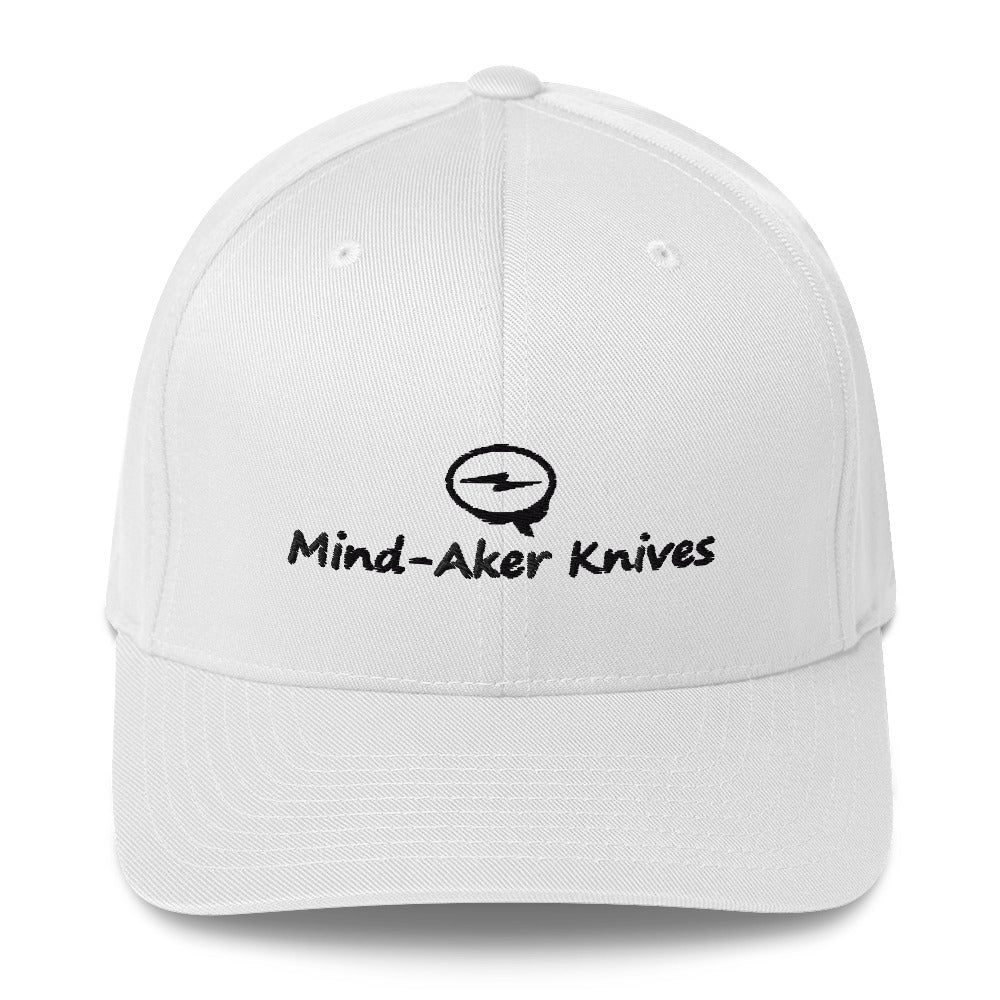 Embroidered Structured Twill Cap "Logo - Black Lettering"